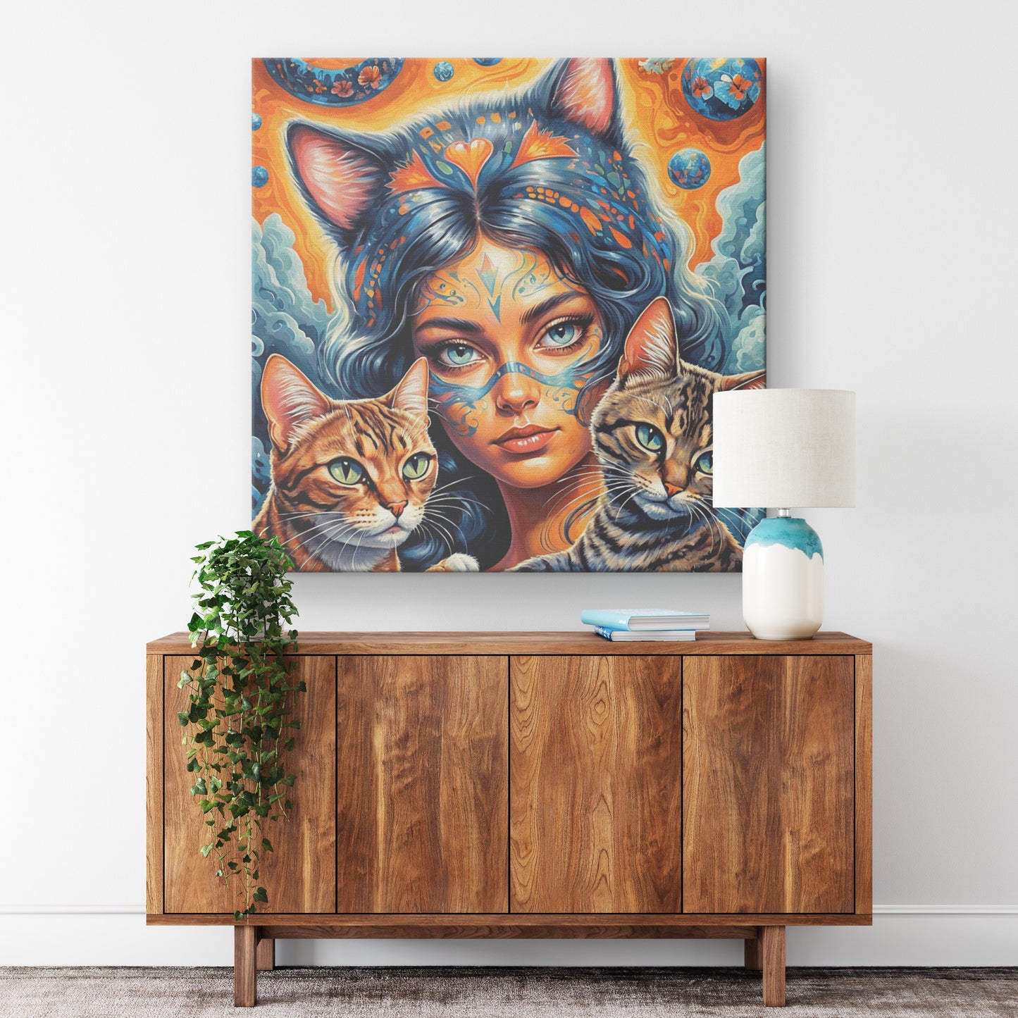 Cat Ladies Maya 11 Canvas Wall Art