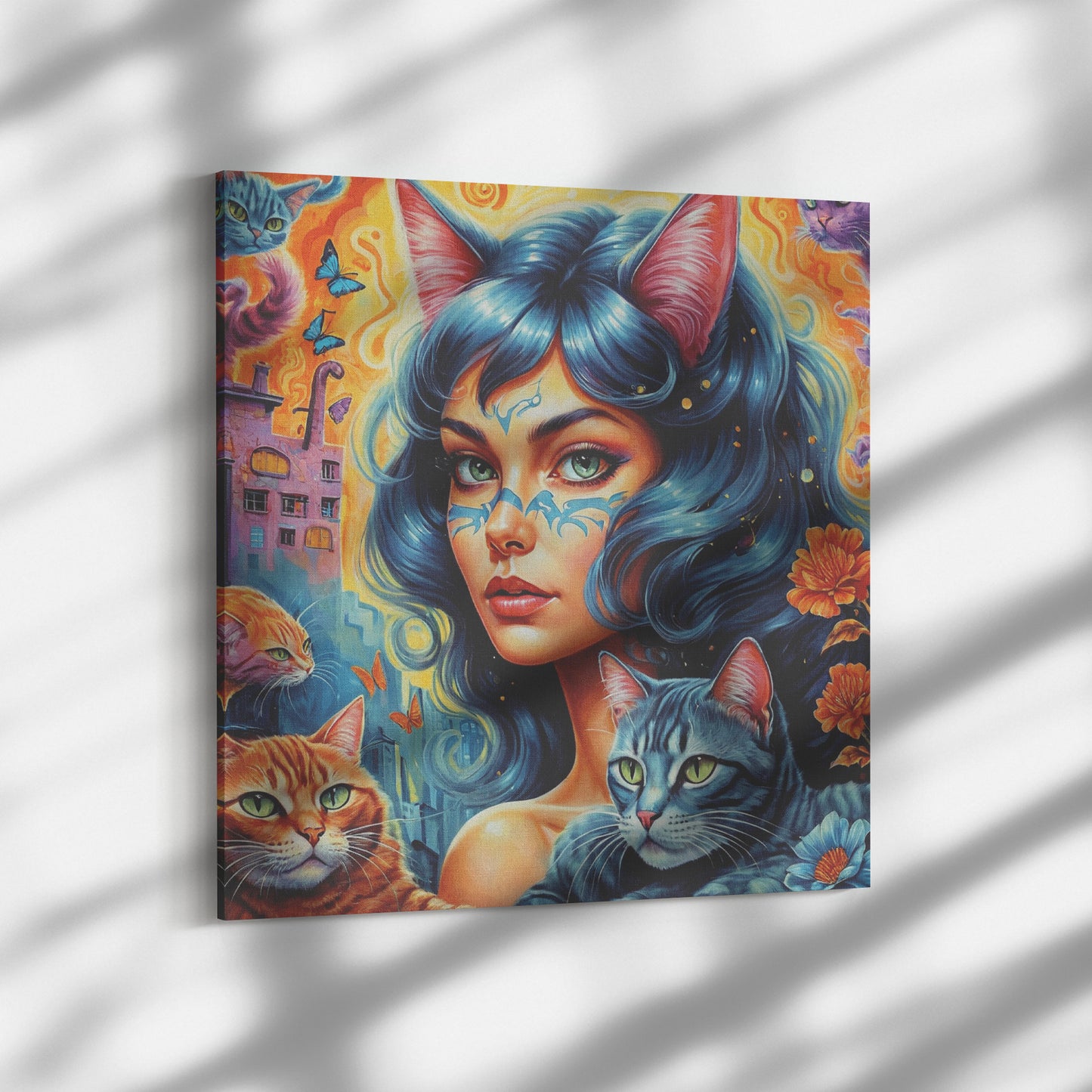 Cat Ladies Maya 10 Canvas Wall Art