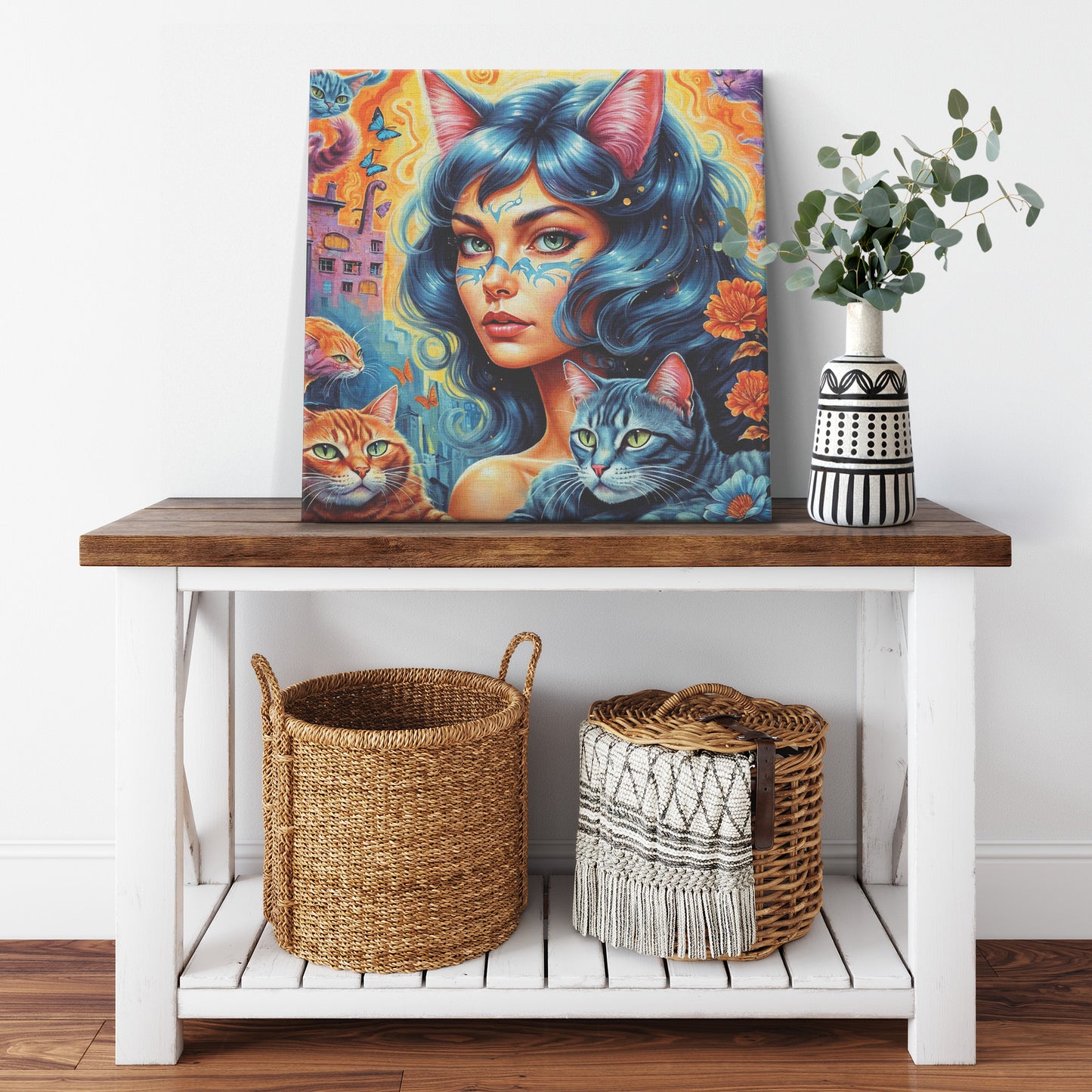Cat Ladies Maya 10 Canvas Wall Art
