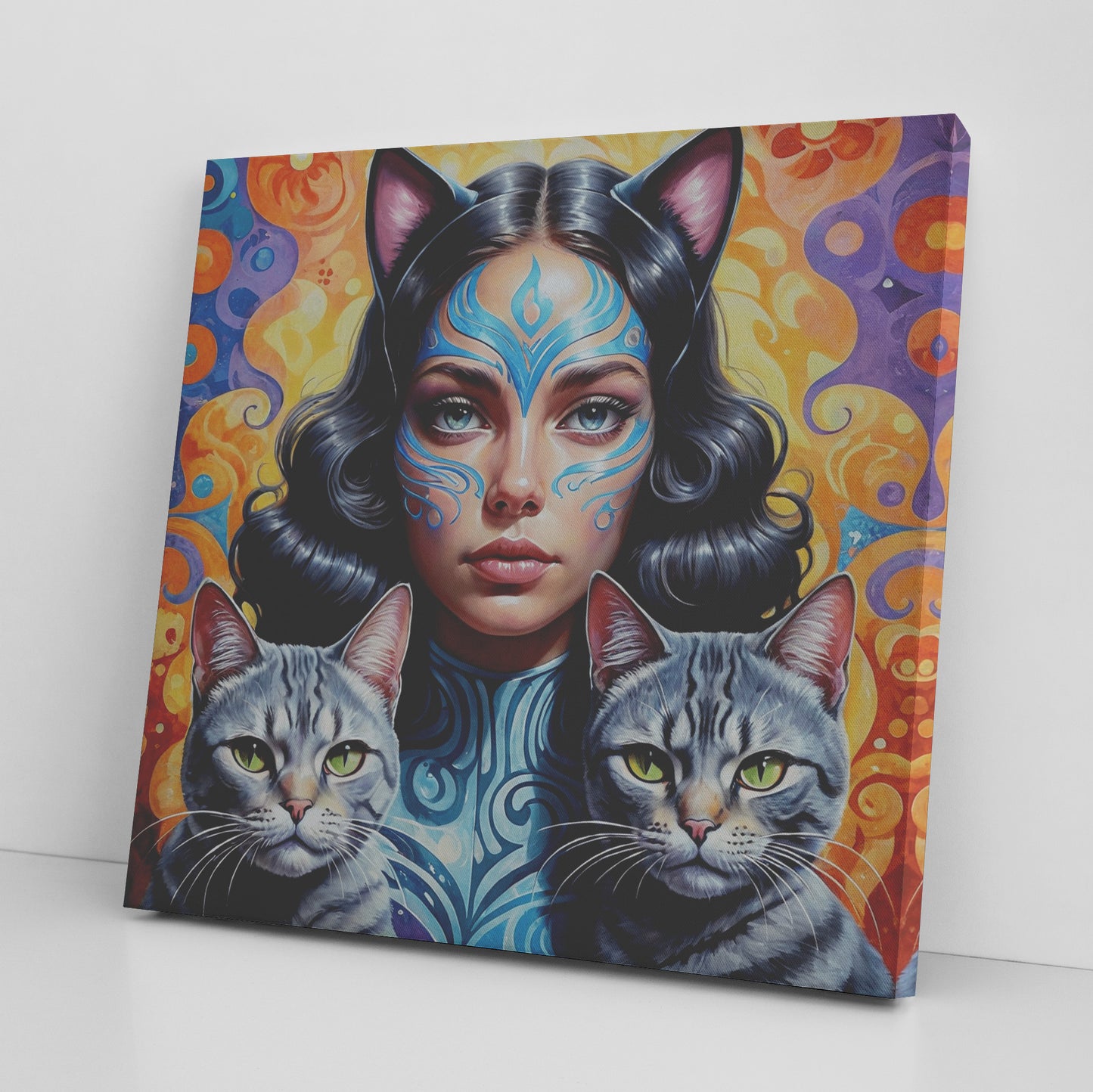 Cat Ladies Maya 13 Canvas Wall Art