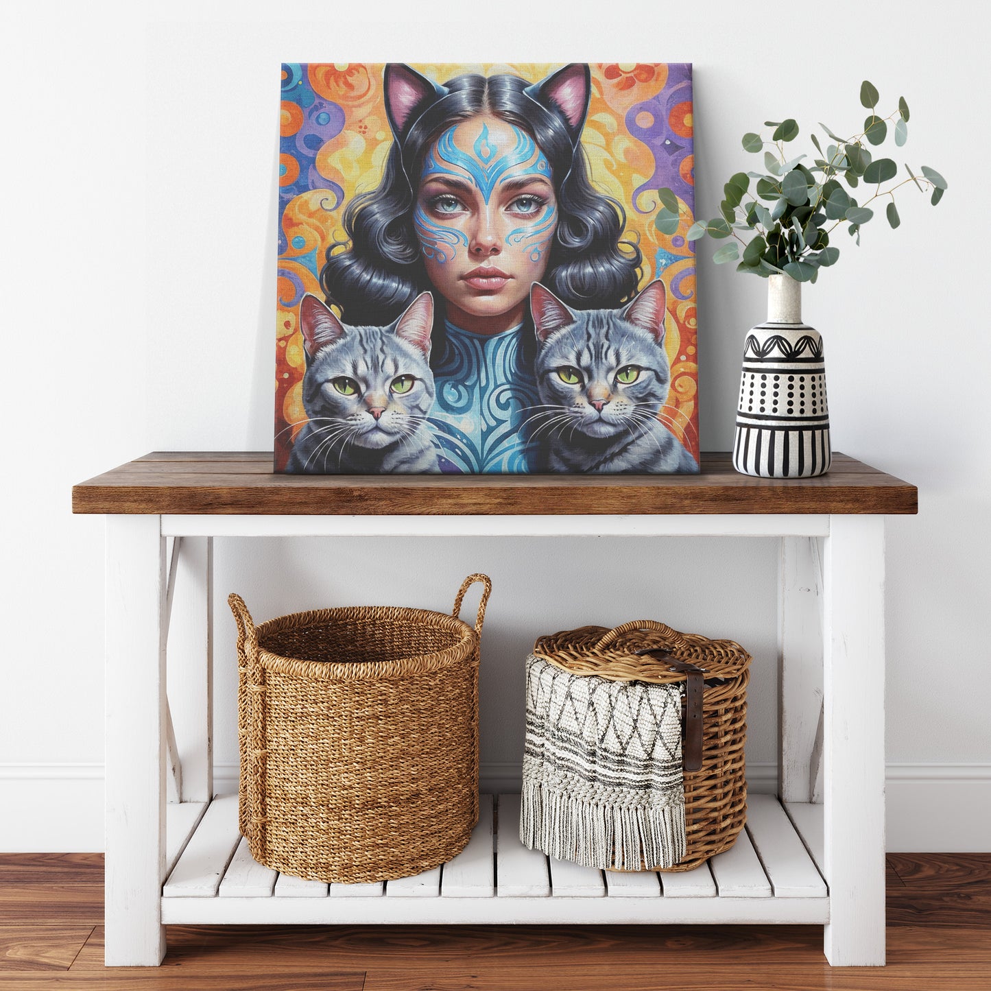 Cat Ladies Maya 13 Canvas Wall Art