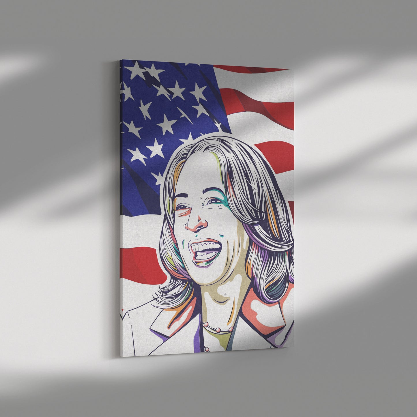 KAMALA HARRIS FREEDOM 2024 CAANVAS WALL ART