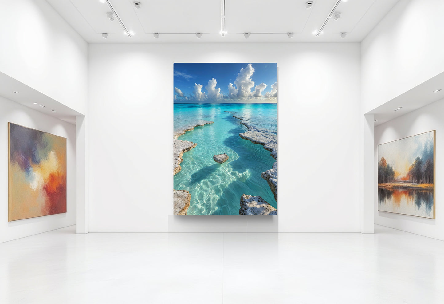 Bahamas Reflection Canvas Print Wall Art