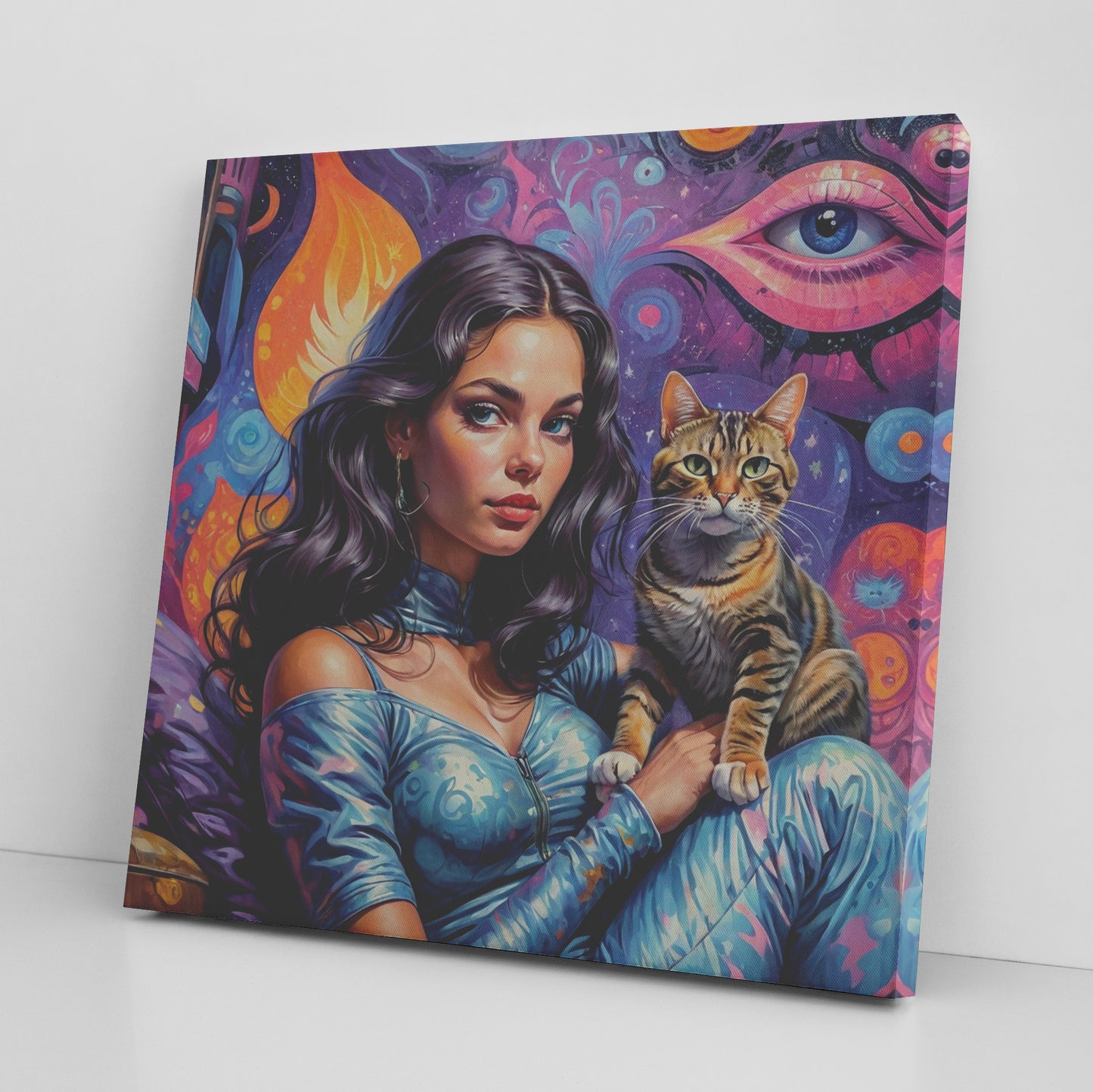 Cat Ladies Maya 1 Canvas Wall Art