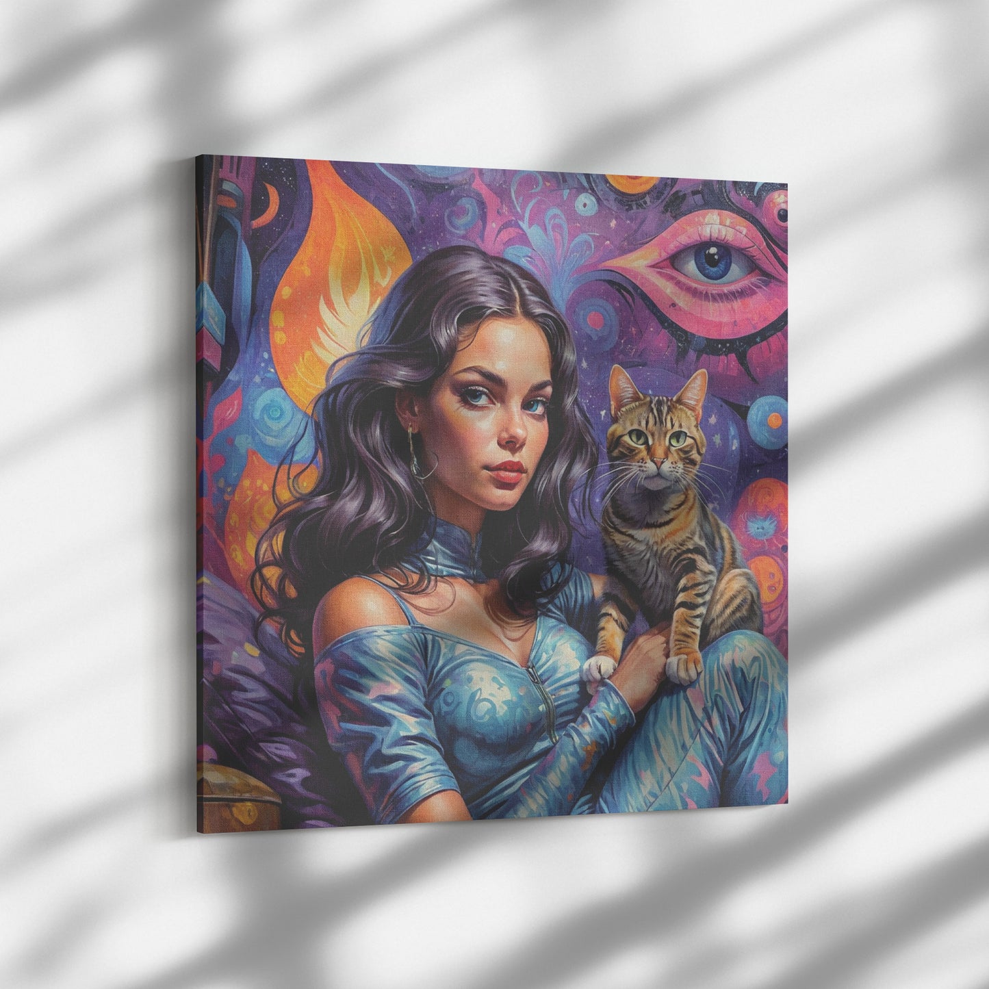 Cat Ladies Maya 1 Canvas Wall Art