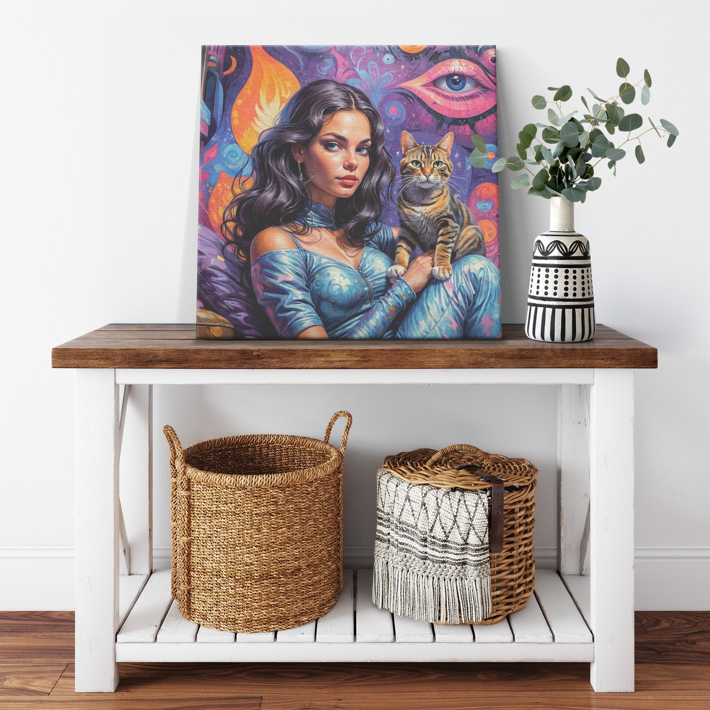 Cat Ladies Maya 1 Canvas Wall Art